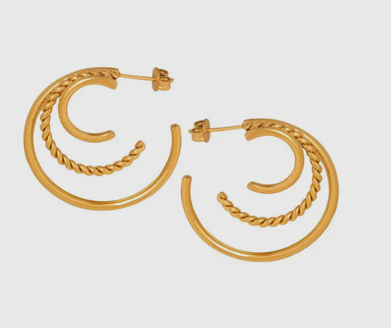 Triple Hoop Diva Earrings