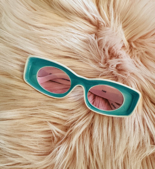 Turquoise Pamper Me Sunglasses