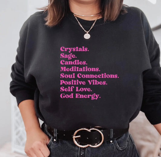 Limited Edition Crystals & Sage Crewneck Sweatshirt