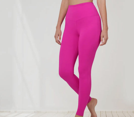 Fab Neon Pink Wide Wasted Leggings