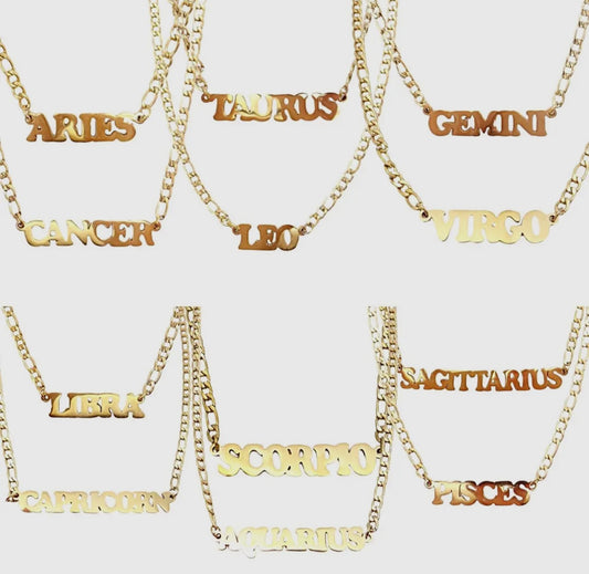 Lux Zodiac Figaro Necklace