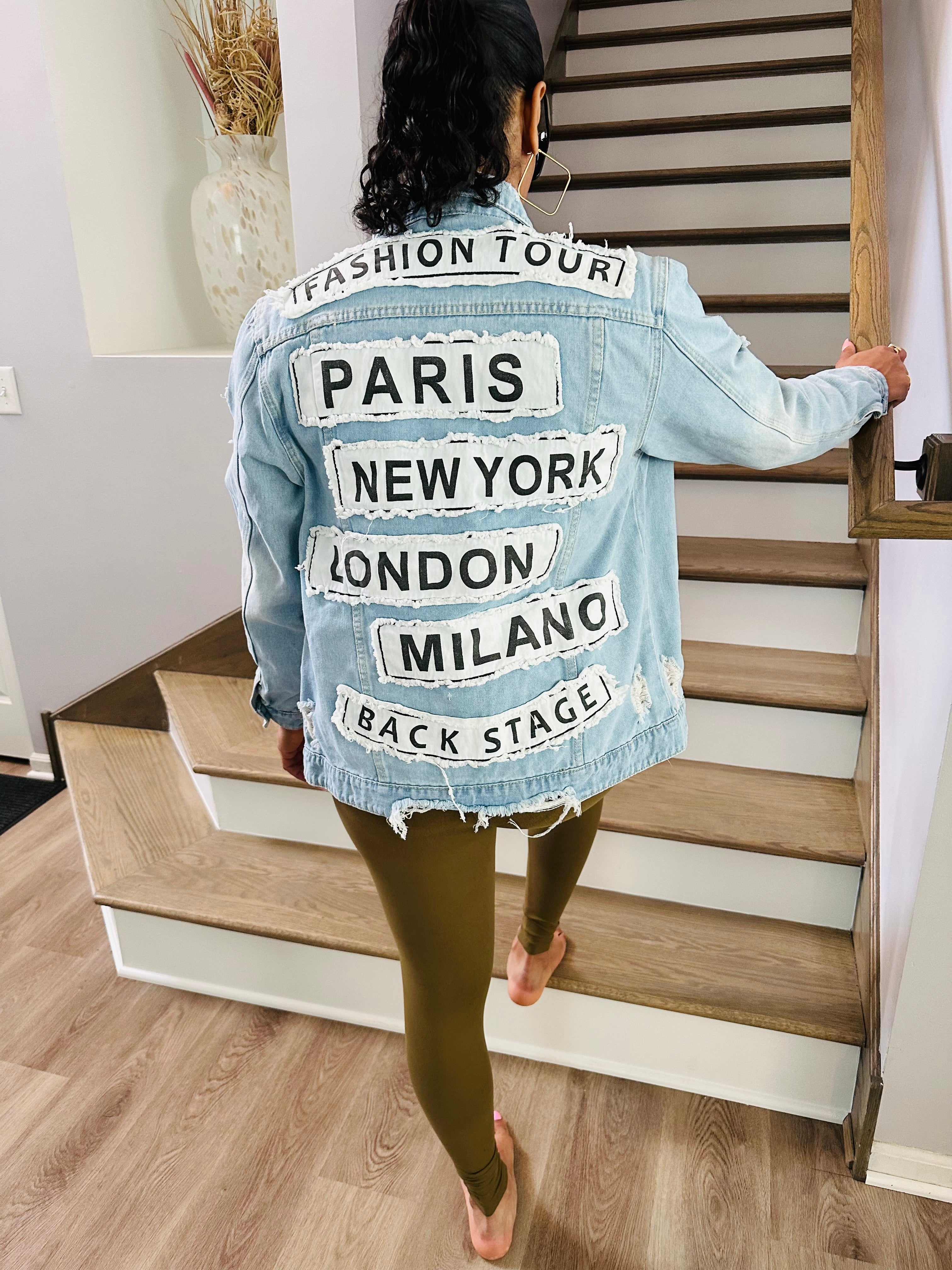 Fashion tour denim on sale jacket